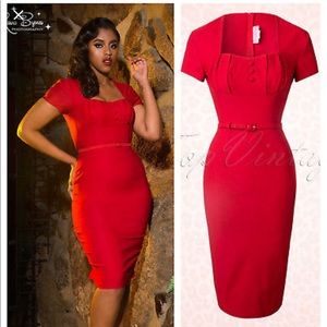 final $ Pinup girl clothing Charlotte red dress 2X